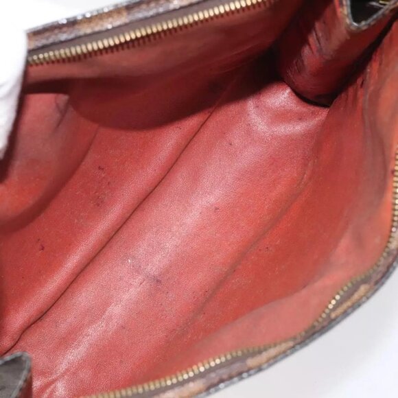 LOUIS VUITTON Damier Ebene Poche Toilette 26 Pouch N47543 LV Auth 113577 - Picture 10 of 16